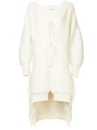 Esteban Cortazar Chunky Knit Cardigan - White