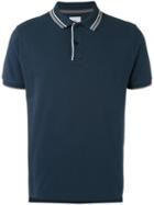 Peuterey - Striped Collar Polo Shirt - Men - Cotton - S, Blue, Cotton