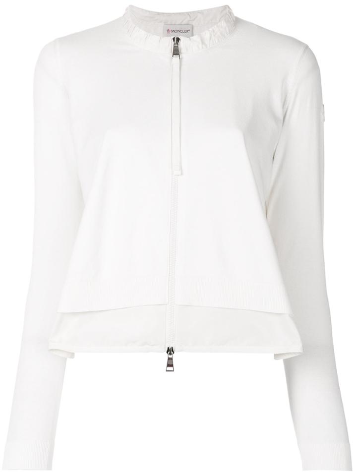 Moncler Flared Layered Lightweight Jacket - White