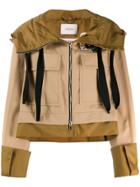 Dorothee Schumacher Embellished Hooded Jacket - Neutrals