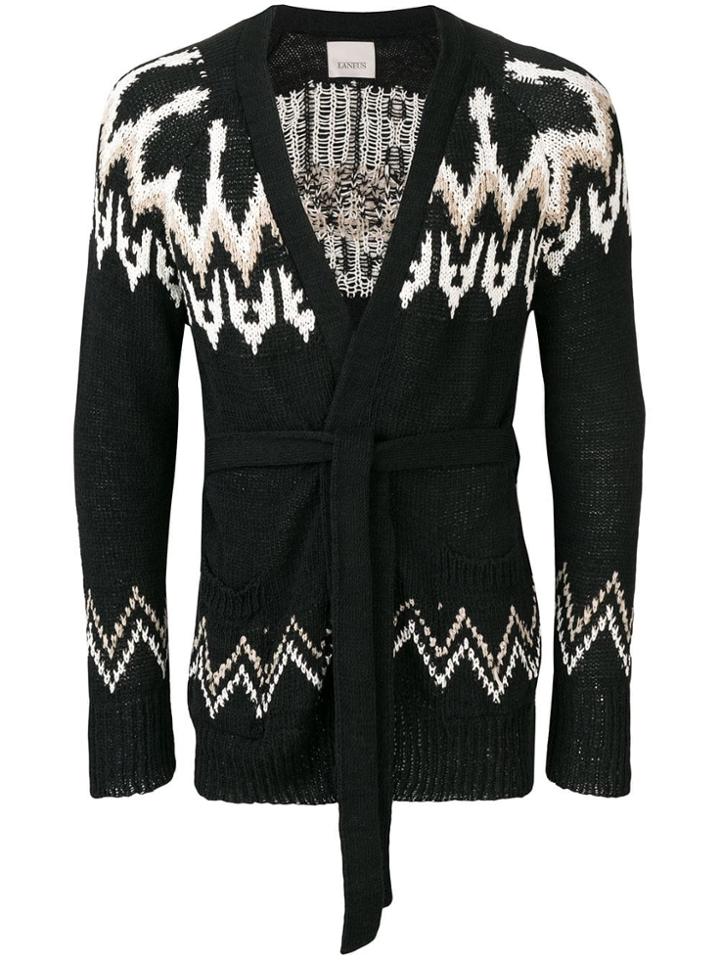 Laneus Black Knit Cardigan