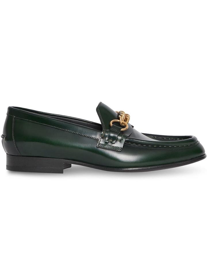 Burberry Chain-embellished Loafers - Black