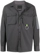 Numero00 Double Pocket Keyring Detail Shirt - Grey