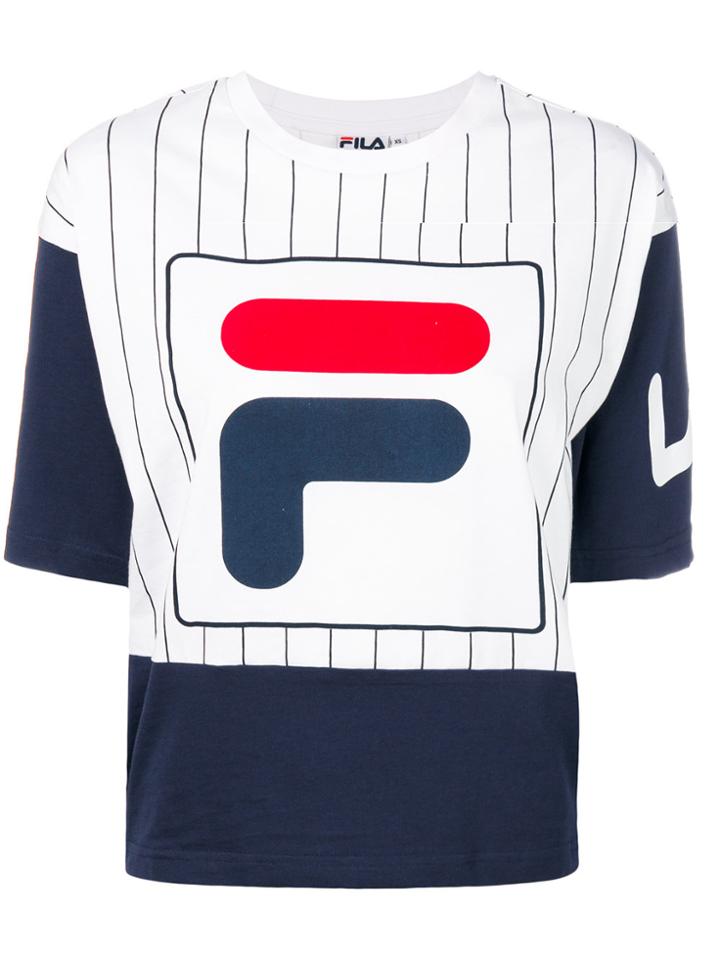 Fila Cropped Logo T-shirt - White