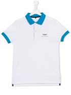 Aston Martin Kids Logo Print Polo Shirt, Toddler Boy's, Size: 5 Yrs, White