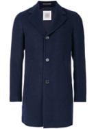 Eleventy - Classic Midi Coat - Men - Cupro/cashmere - 46, Blue, Cupro/cashmere