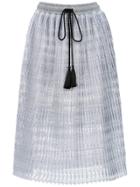 À La Garçonne Lace Midi Skirt - Grey