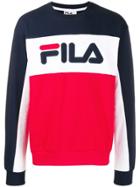 Fila Logo Print Sweater - Red