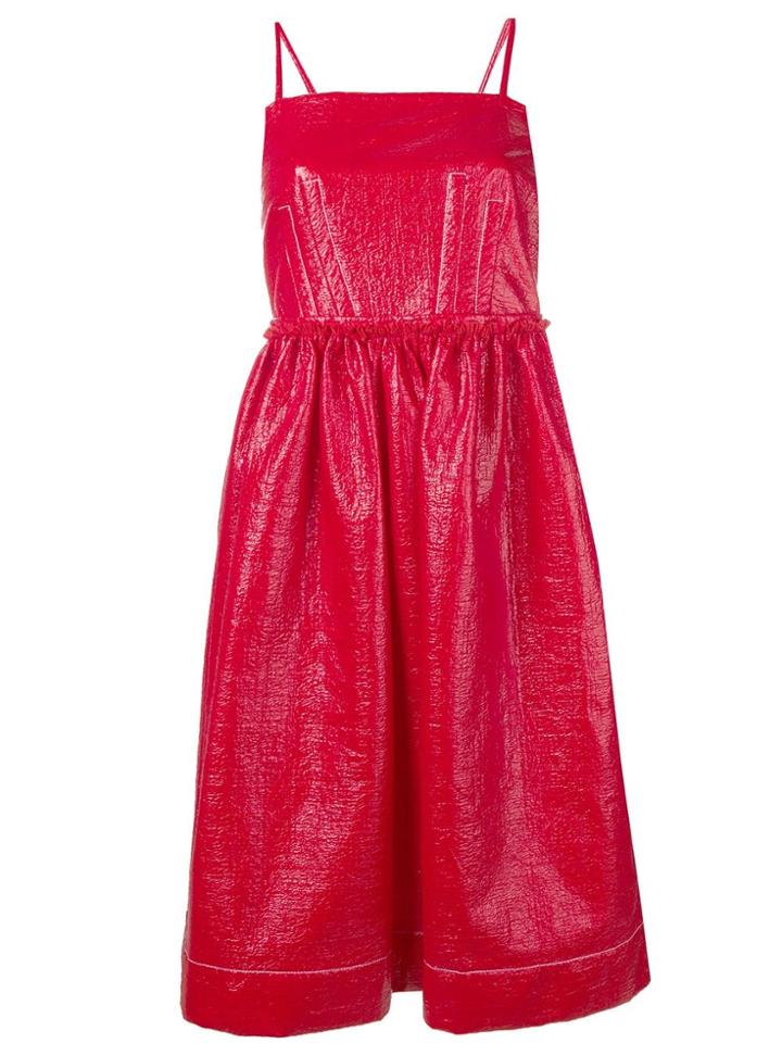 Marni Ruched Party Dress - Red