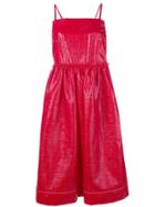 Marni Ruched Party Dress - Red