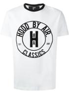 Hood By Air Front Print T-shirt, Men's, Size: Large, White, Cotton