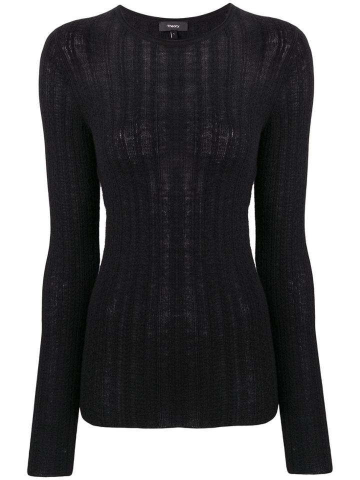 Theory Knitted Sweatshirt - Black