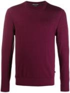 Michael Kors Crew Neck Fitted Jumper - Red