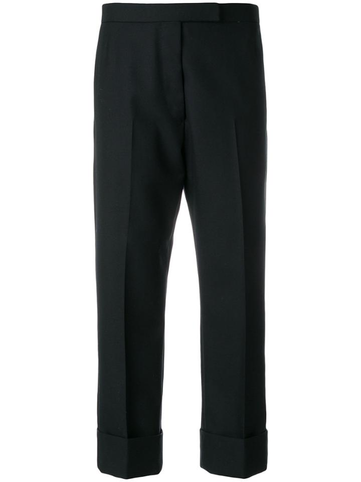 Thom Browne Menswear-rise Striped Wool Trouser - Blue