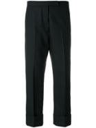 Thom Browne Menswear-rise Striped Wool Trouser - Blue
