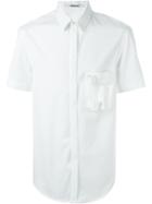 Chalayan Short Sleeve Cigar Shirt, Men's, Size: 50, White, Cotton