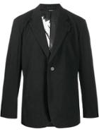 Issey Miyake Men Single-breasted Fitted Blazer - Black