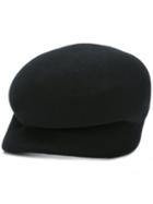 Yohji Yamamoto Newsboy Cap, Women's, Size: Medium, Black, Wool Felt