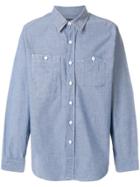 Engineered Garments Asymmetric Chest Pocket Shirt - Blue