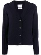 Barrie V-neck Knit Cardigan - Blue