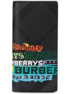 Burberry Logo Foldover Wallet - Black