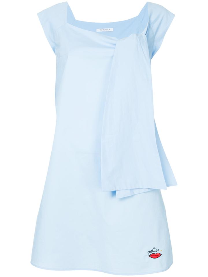 Vivetta Asymmetric Front Dress - Blue
