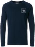 Wood Wood Logo Patch Sweatshirt - Blue