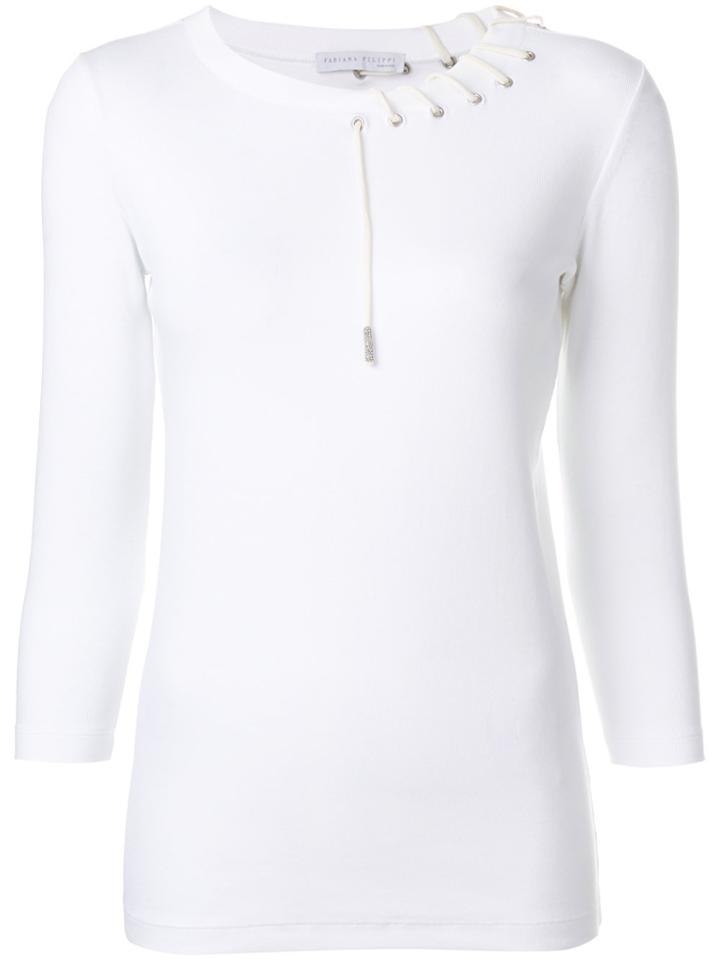 Fabiana Filippi Laced Top - White