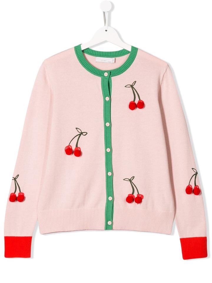 Stella Mccartney Kids Teen Cherry Cardigan - Pink