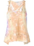 Paco Rabanne Tie Dye Silk Tank Top