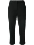 Jil Sander Tailored Cropped Trousers - Black