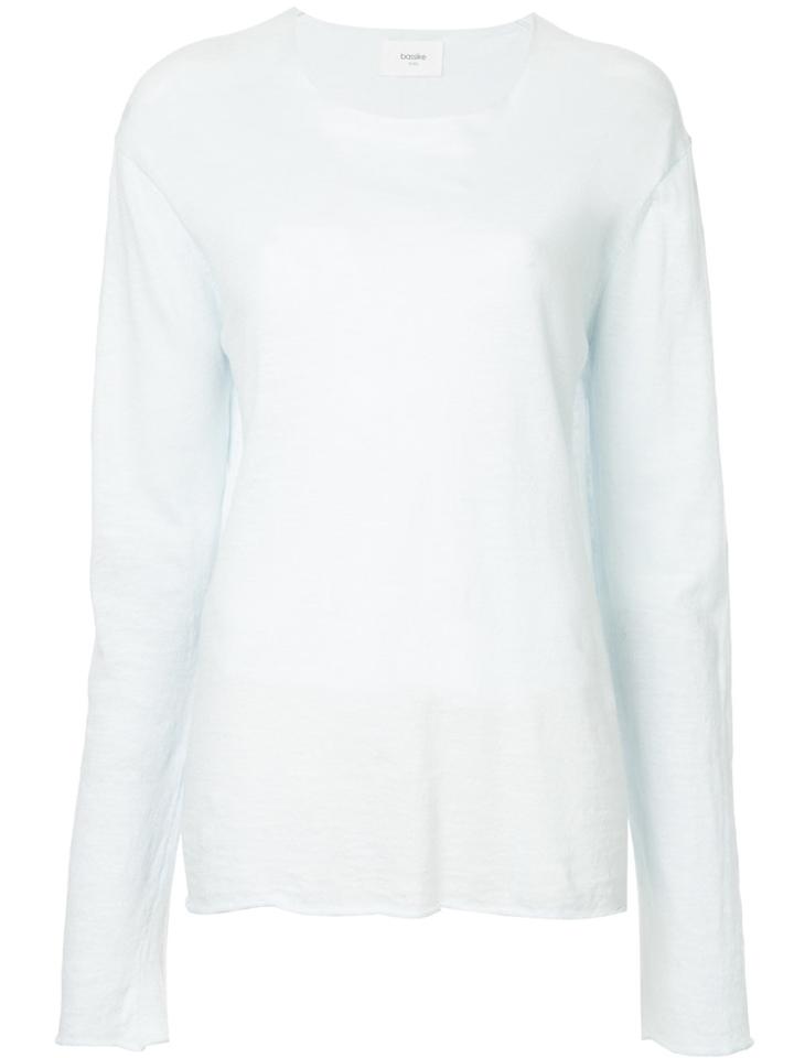 Bassike Minimal Knit Top - Blue