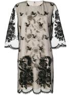 Stella Mccartney Embroidered Lace Dress - Black