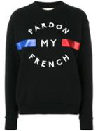 Être Cécile - Pardon My French Sweatshirt - Women - Cotton - Xs, Black, Cotton