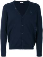 Sun 68 Logo Embroidered Cardigan - Blue