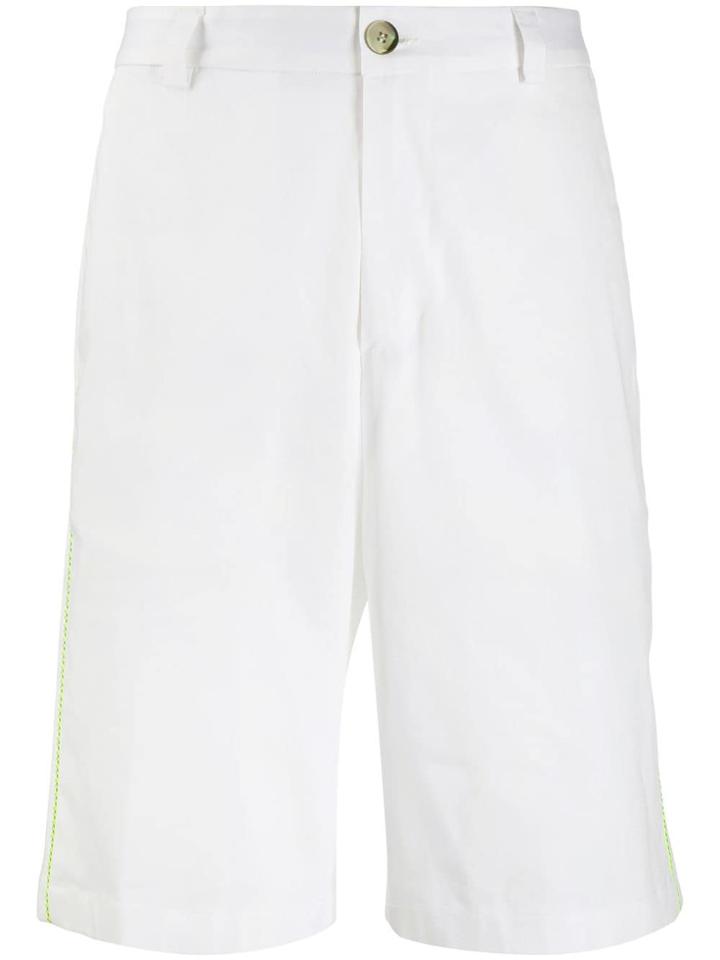 Low Brand Contrast Trim Shorts - White