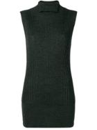 Poiret Sleeveless Turtle-neck Sweater - Grey