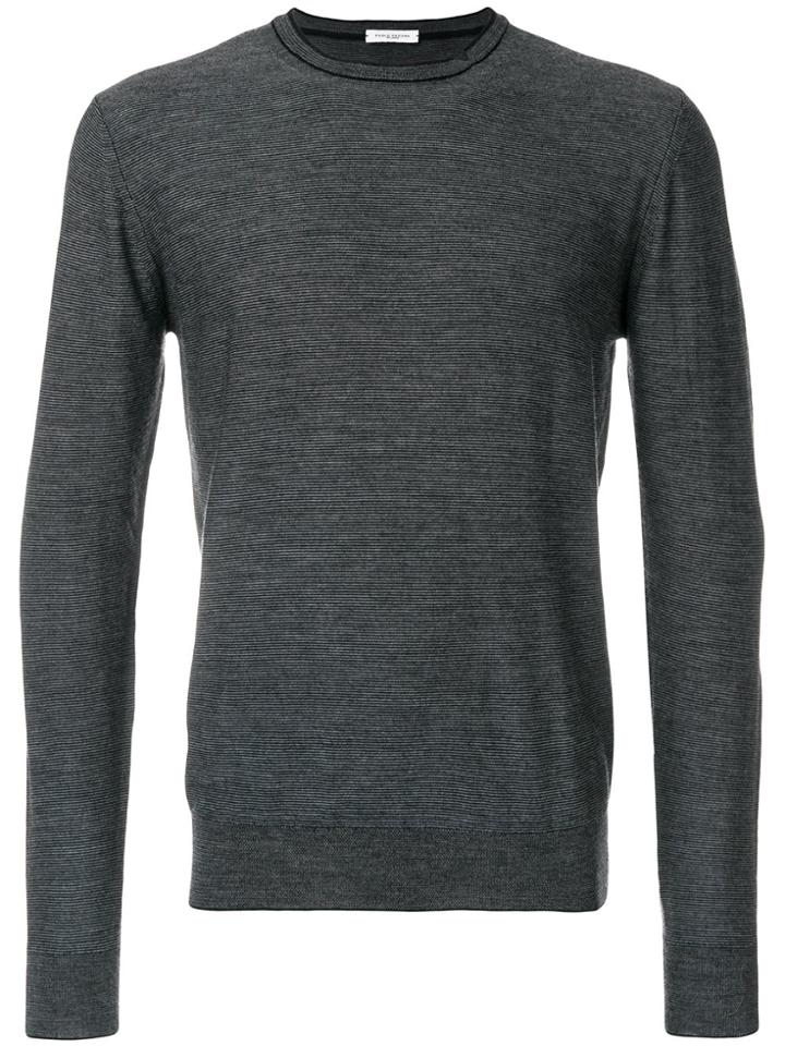 Paolo Pecora Notched Round Neck Sweater - Multicolour