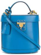 Mark Cross Top Handle Bucket Bag - Blue