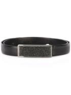 Eleventy Woven Buckle Belt, Women's, Size: 90, Black, Leather