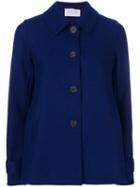 Harris Wharf London - Cropped Coat - Women - Virgin Wool - 44, Blue, Virgin Wool