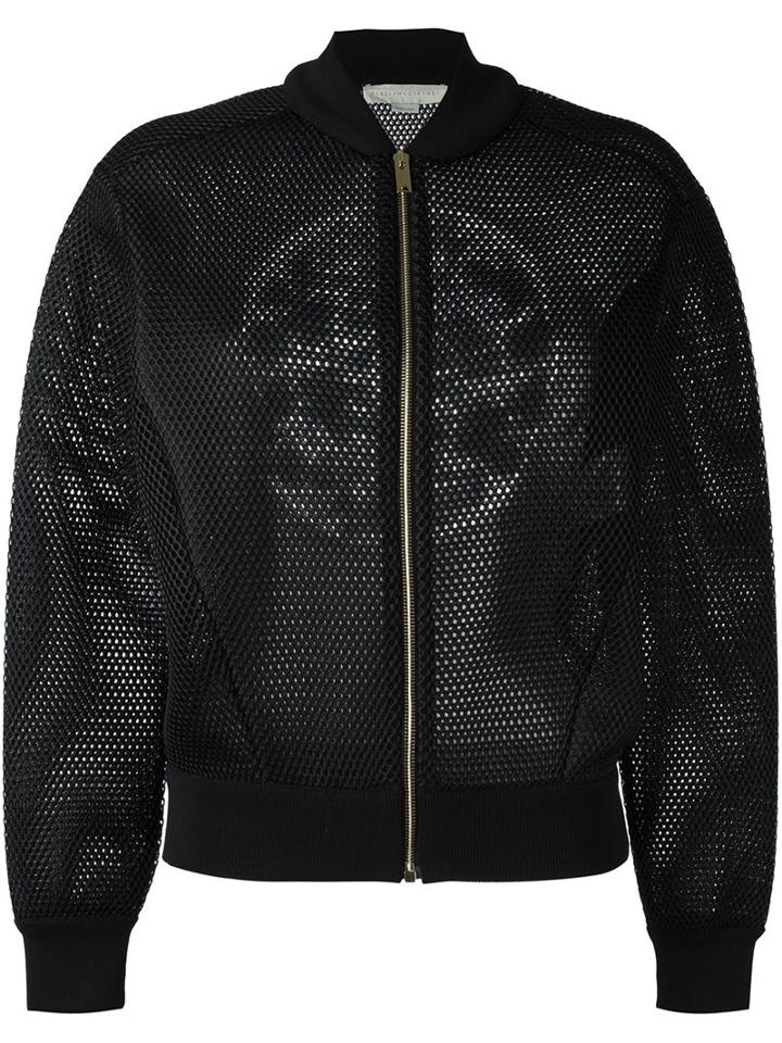 Stella Mccartney Mesh Crew Bomber Jacket