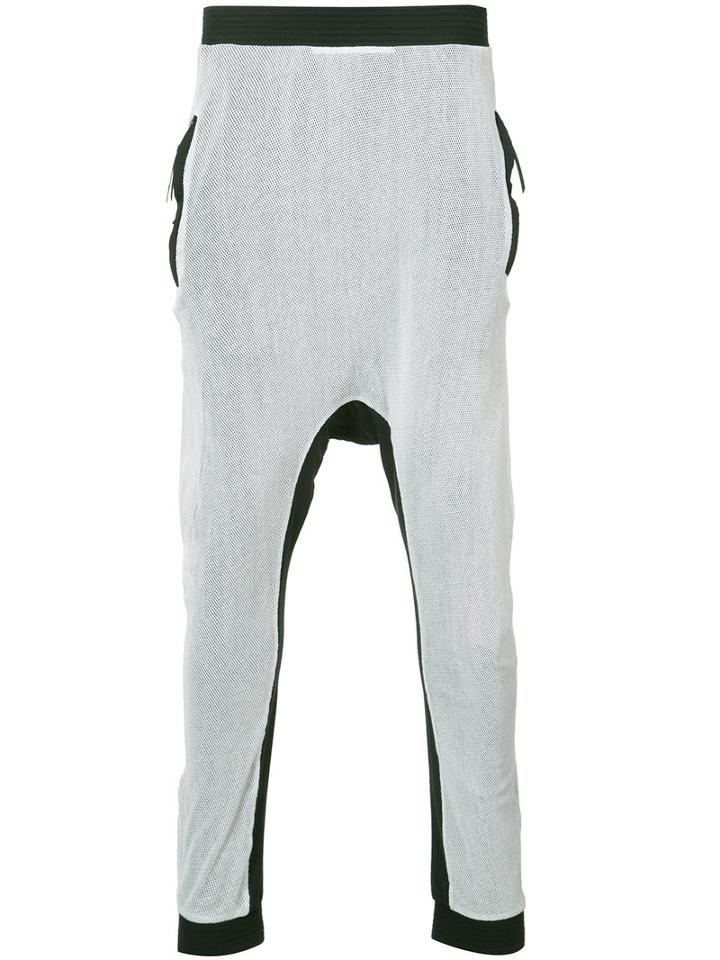 11 By Boris Bidjan Saberi - Dazzle Track Pants - Men - Cotton - L, White, Cotton