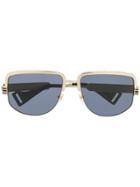 Gucci Eyewear Rectangular Sunglasses - Metallic