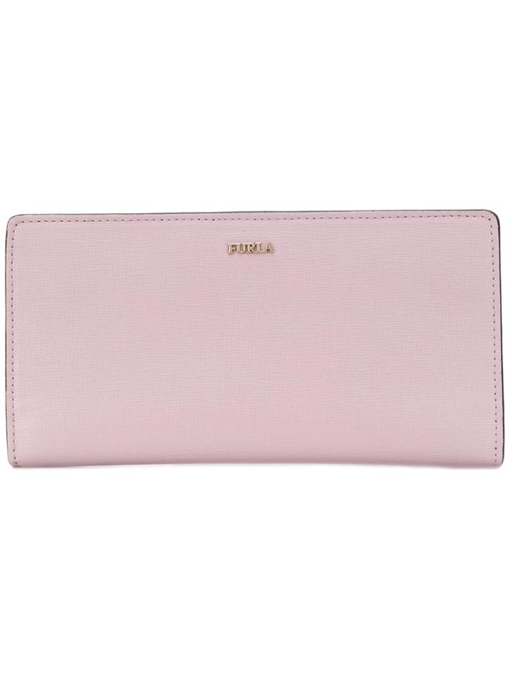Furla Rectangular Zipped Purse - Pink & Purple