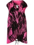 Issey Miyake Vintage Sleeveless Fitted Jacket - Pink & Purple