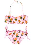 Mc2 Saint Barth Kids Teddy Bear Print Bikini Set - Pink