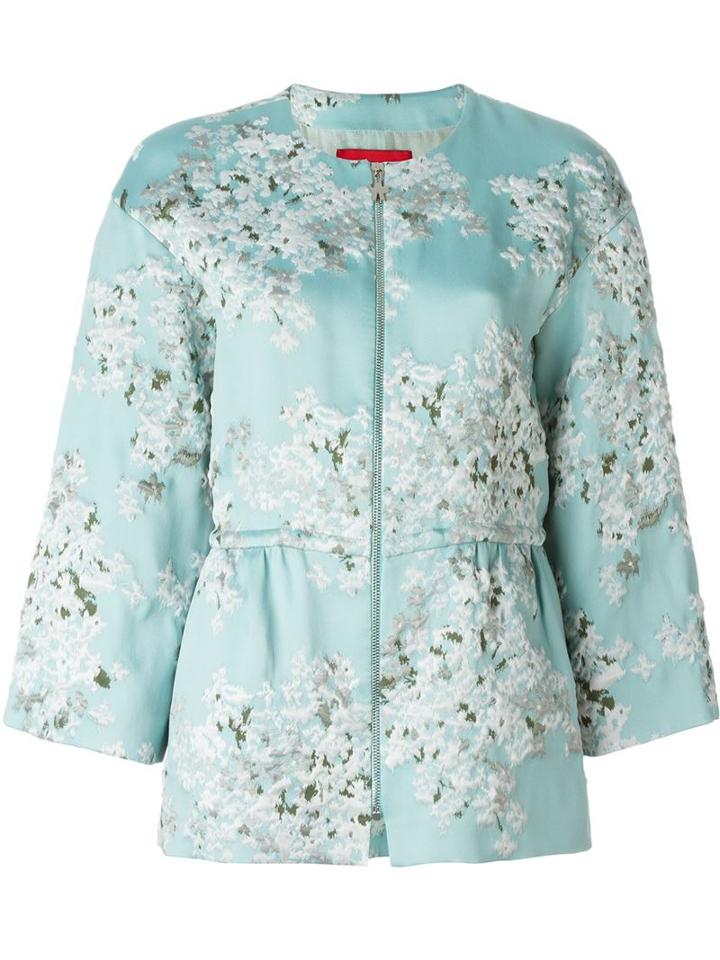 Moncler Gamme Rouge Floral Print Flared Jacket