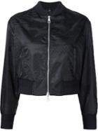 Neil Barrett Printed Bomber Jacket, Women's, Size: Small, Black, Polyamide