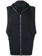 Rick Owens Drkshdw Sleeveless Hoodie - Blue